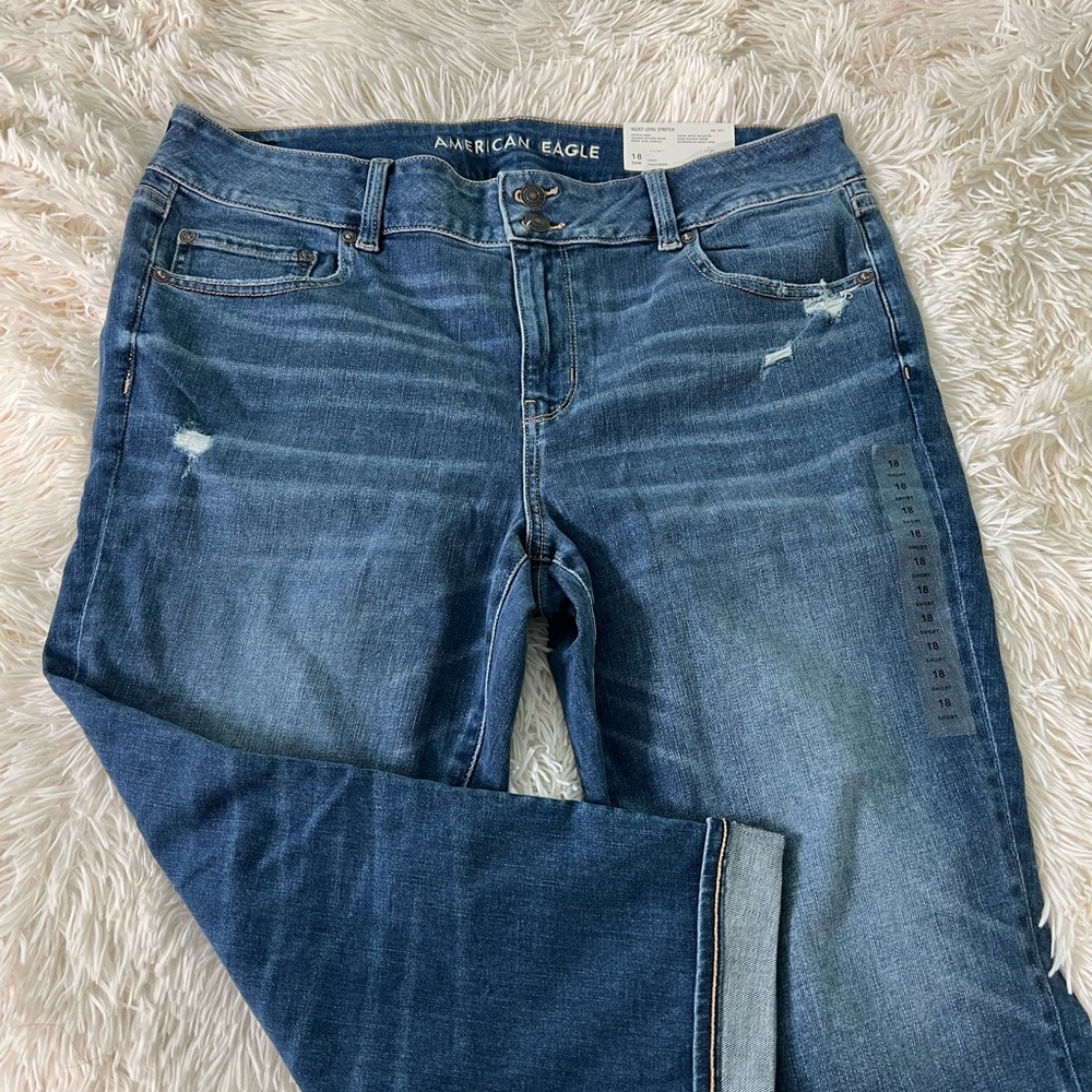 American eagle artist crop jeans